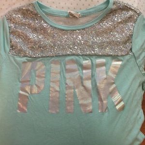 Pink bling T-shirt